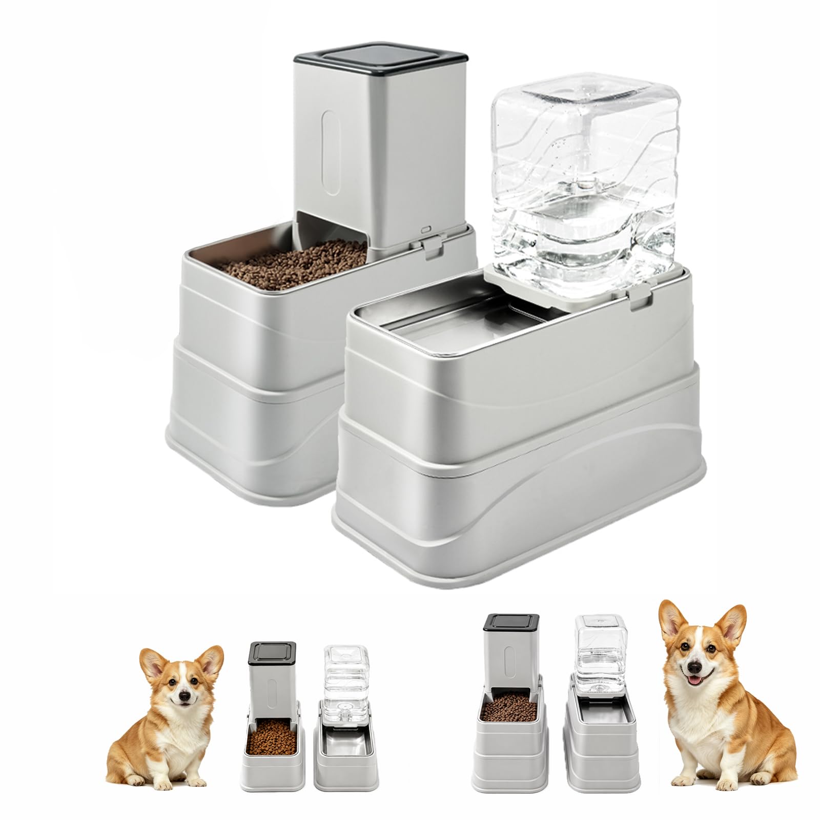 Marchul 1.1 Gallon improve Feeder and Water Dispenser