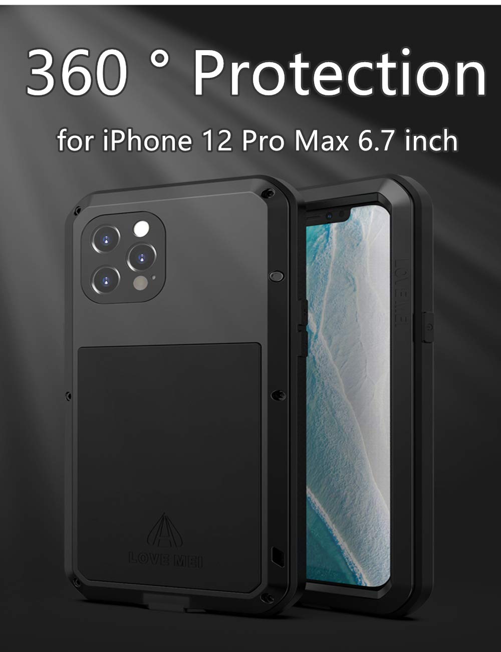 Funda Para IPhone 12/12 Pro Verde Full-body Cristal Templado | Envío Gratis