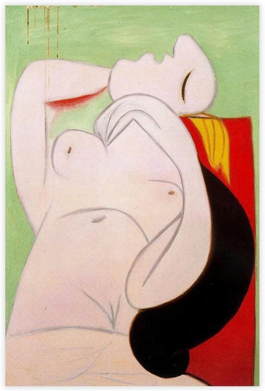 Rikin Liuff Sleep 1932 by Pablo Canvas Poster Wall Art Home Decor 40x60cm Frameless