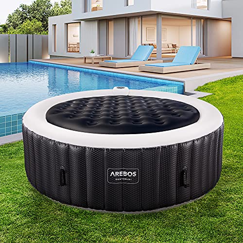 Arebos Thermische Overtrek voor Whirlpools | Ø160cm of 140cm | zwart | Whirlpool Accessoires voor Zwembaden… - Image 6