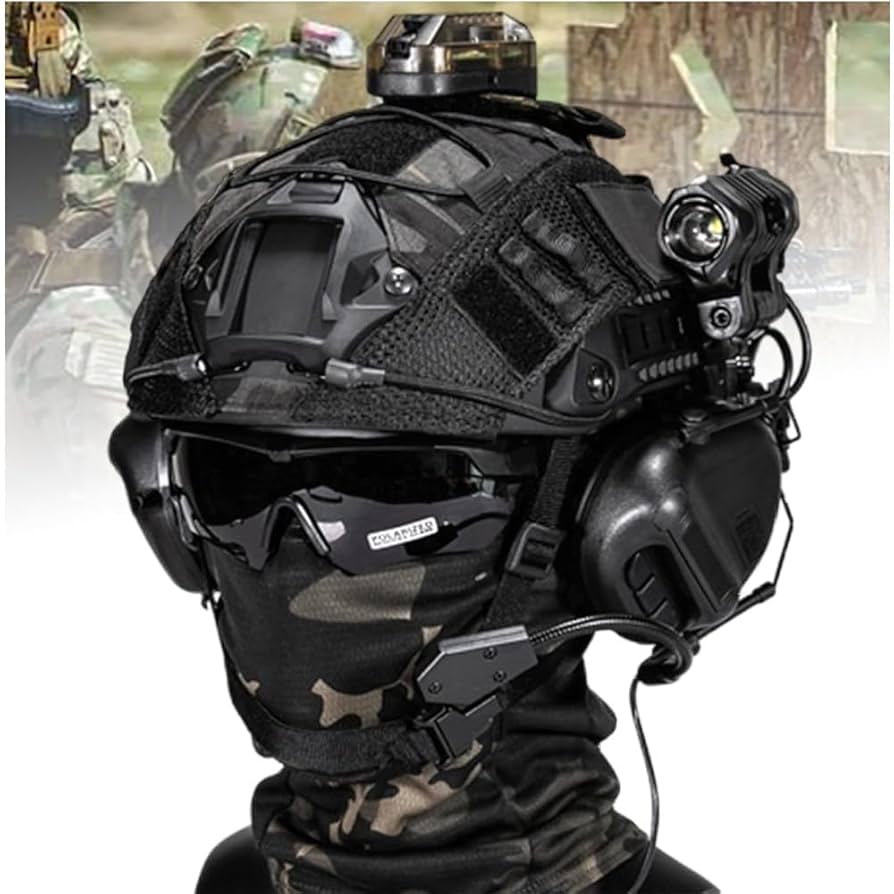 FMA RGヘルメット Comtac NVG付き Amazon.co.jp: NVGマウントとフェイスマスク付き戦術エアガン