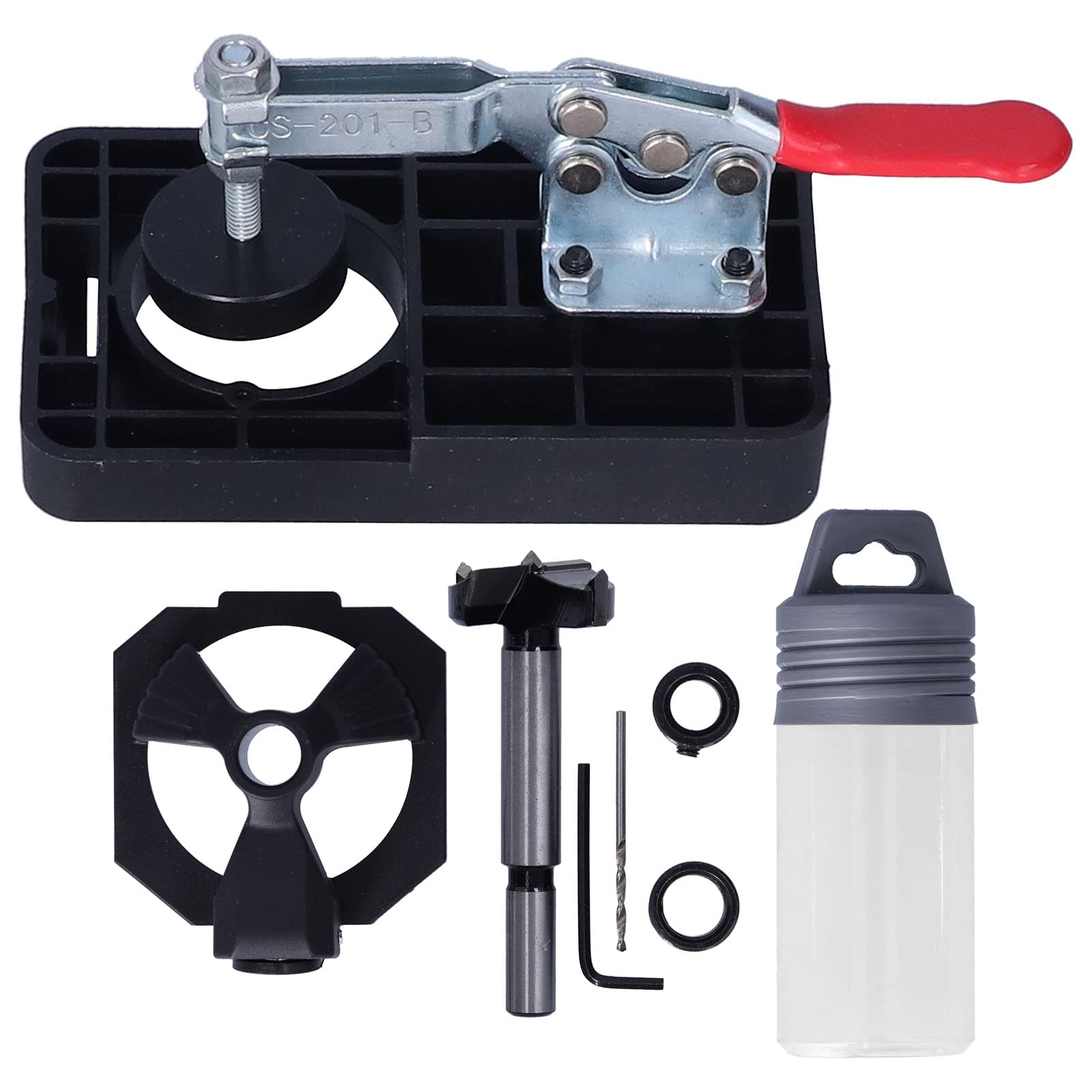 Buy 35mm Concealed Hinge Hole Drill Guide Template Kit, Hinge Boring