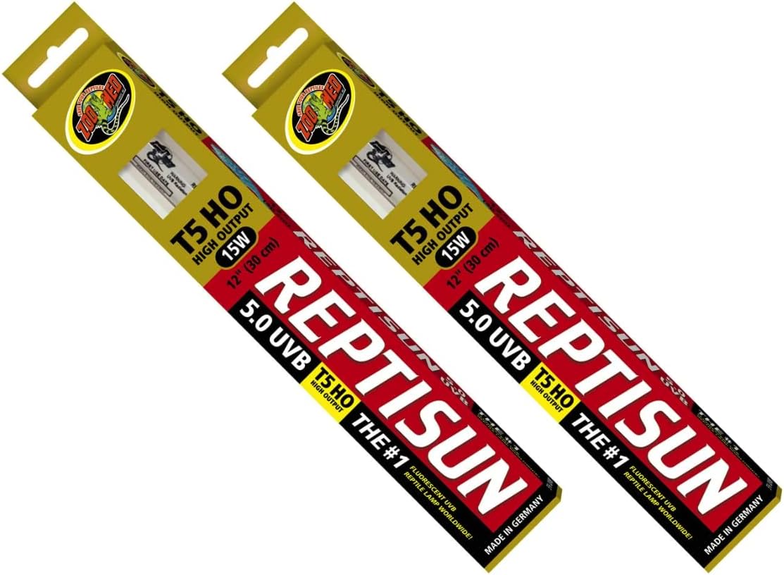 ReptiSun T5 HO 5.0 UVB Replacement Bulb 15 Watts - (12" Bulb) - Pack of 2
