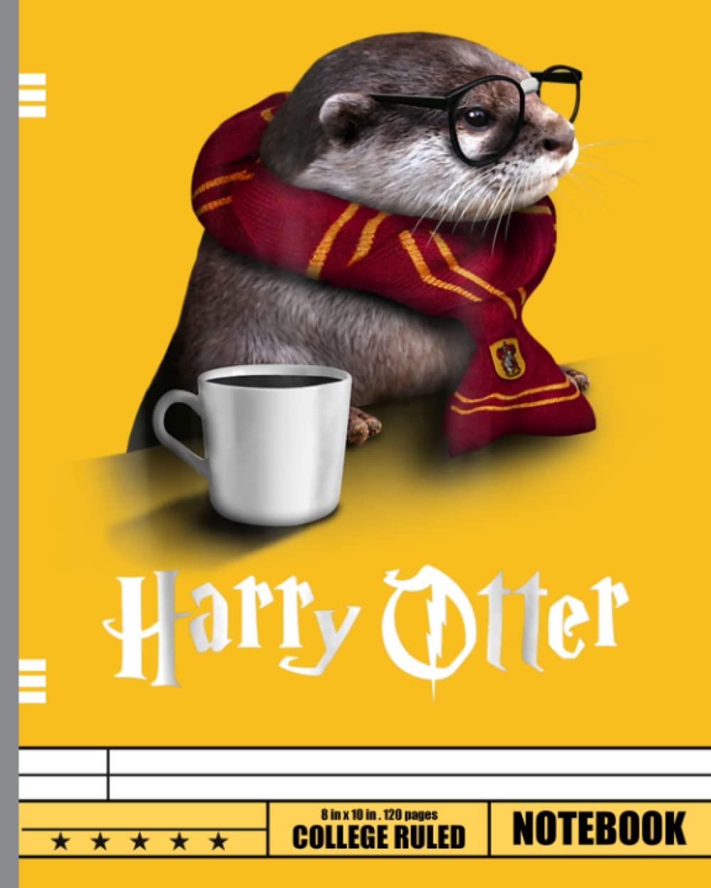 Funny Otter - Harry Otter Notebook: Otter Lover Journal or Notebook | College Ruled