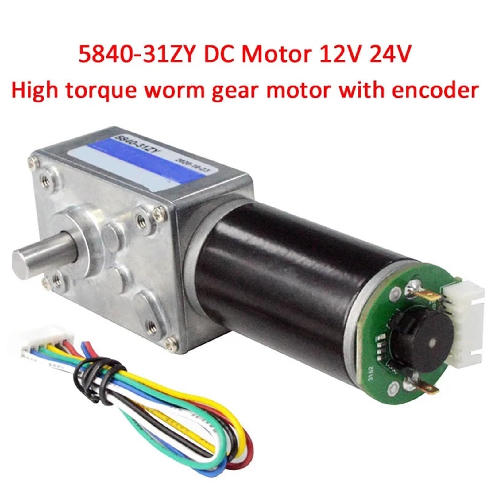 5840-31ZY Scroll Hall-Encoder Getriebemotor 12V 24V 1St(27RPM_12V)
