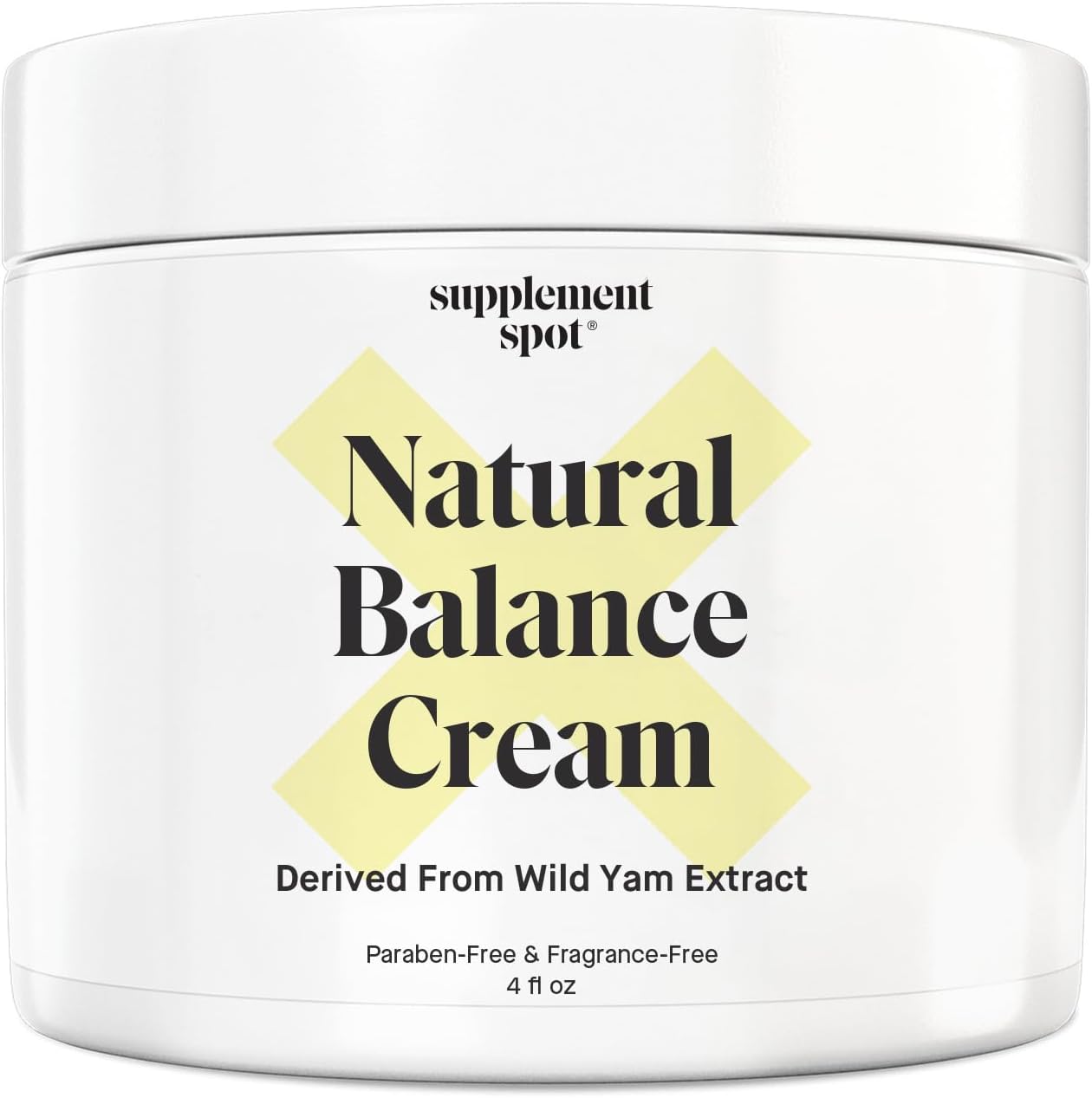 Natural Progesterone Cream for Women – Micronized Bioidentical USP Progesterone Cream from Wild Yam for Menopause Relief & Mood Balance (4 oz.)