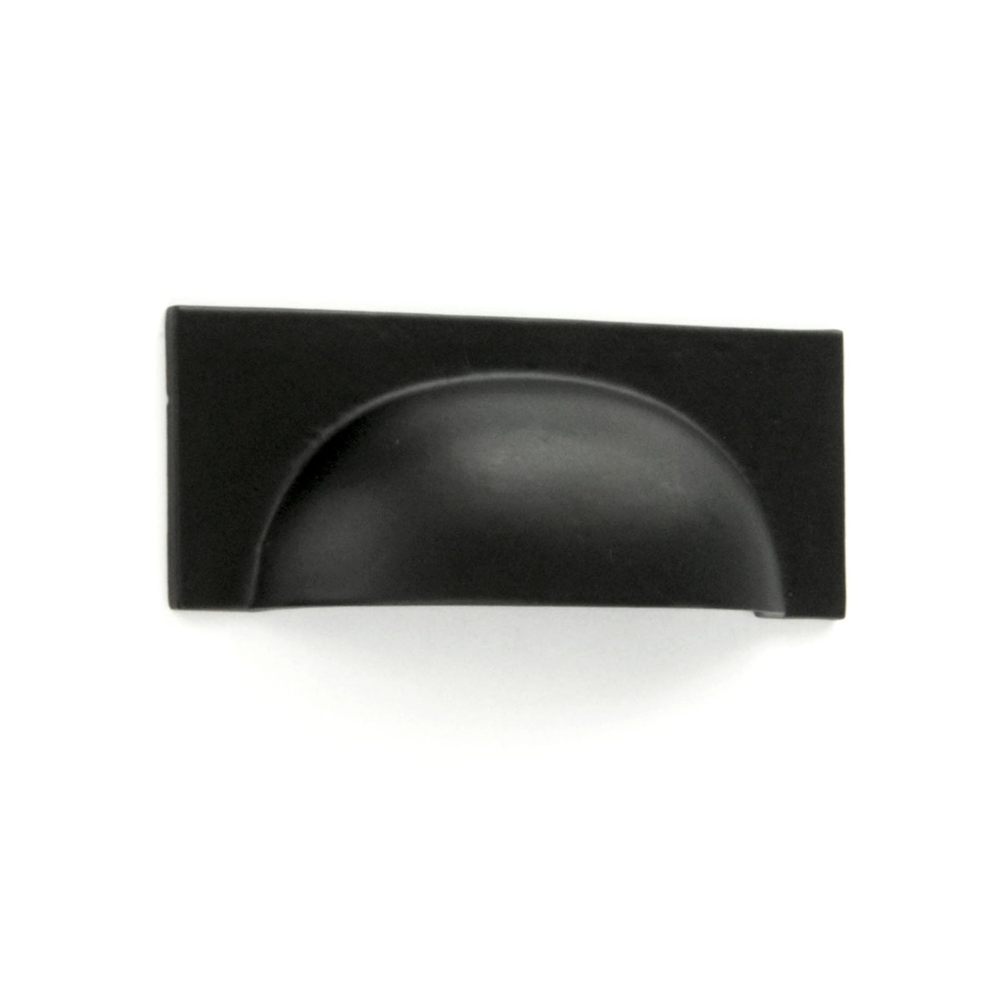 Underground Parts Black Satin Matt Cabinet Kitchen Door Rectangle Cup Handle Drawer Pull 100Mm