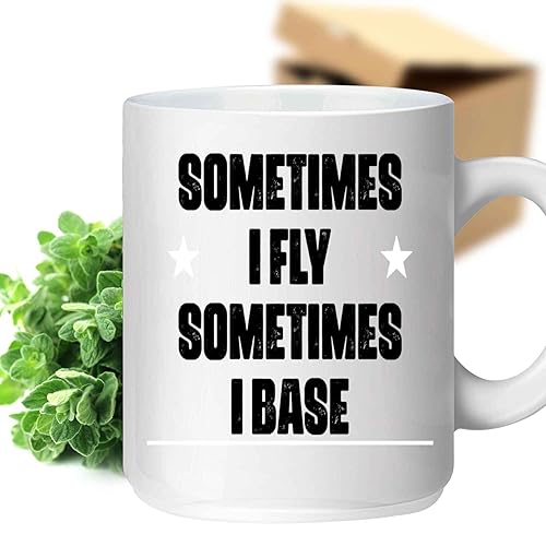 Yoga Couples Gift, Surprise Your Partner with a Thoughtful Present - Flying Base Pose with Inspirational Quote on 11 Oz White Ceramic Coffee Mug