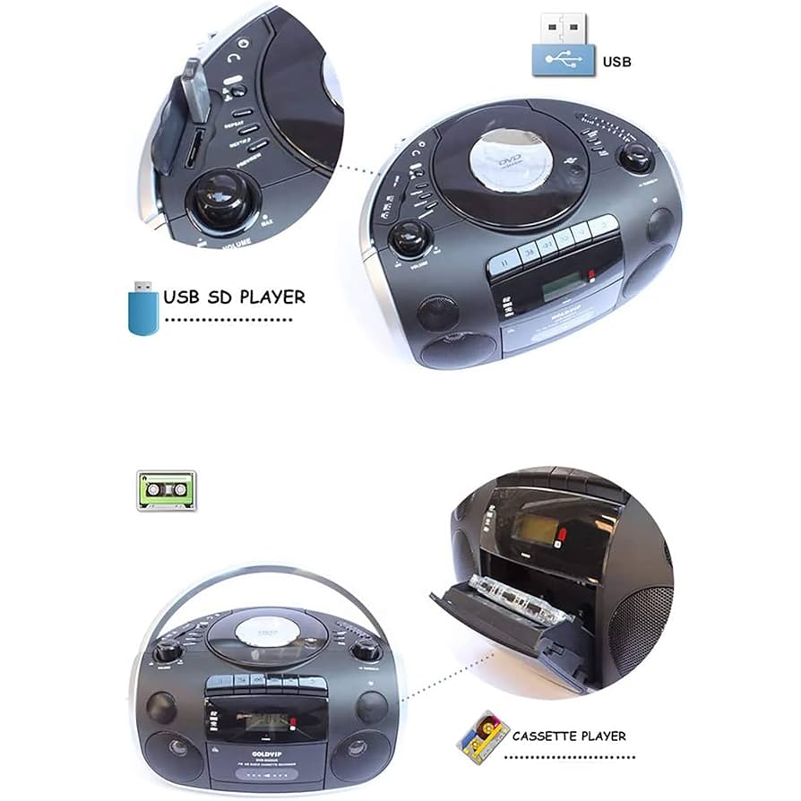 Amazon.co.jp: ポータブルCDラジカセ、カセットテープレコーダー