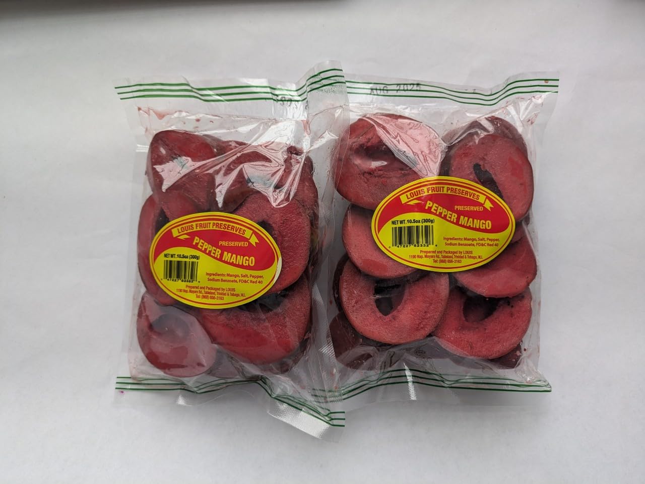 Louis - Pepper Mango 300 g (Pack of 2) Trinidad & Tobago Snack