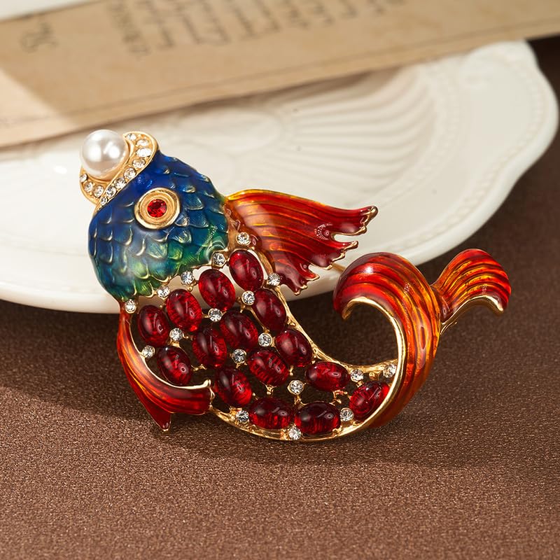 Image of Animal Brooch for Women Girls Rhinestone Animal Brooch Lapel Pin Jewelry Gift for Mom Wife