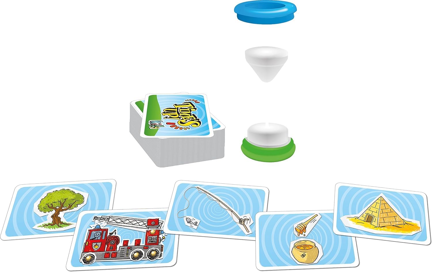 Asmodee Time's UP! Kids Version Panda Jeu de Société Enfants dès 4 Ans Jeu d'Ambiance Famille Rapidité Cartes Dessins 2-12 Joueurs 20 Min