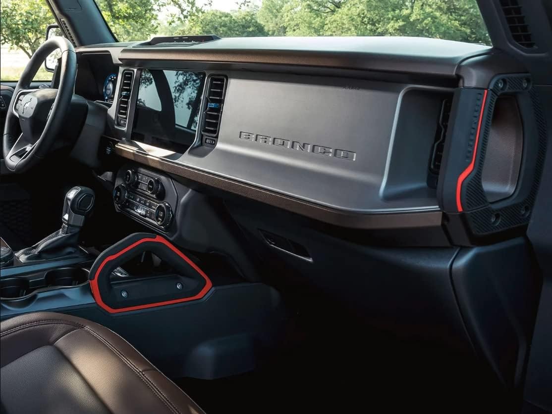 2021-2023 Ford Bronco Race Red Passenger Assist Handles