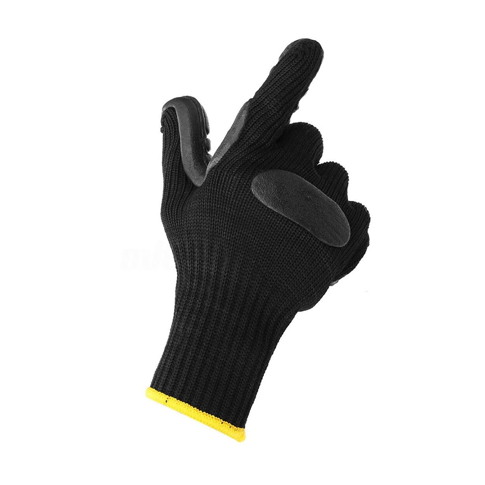 1 paire de gants de sécurité en plein air anti-vibrations antichocs de travail mineur de protection résistant aux coupures d'huile industrielle réduisant le gant de travail de sécurité mécanique - Gan