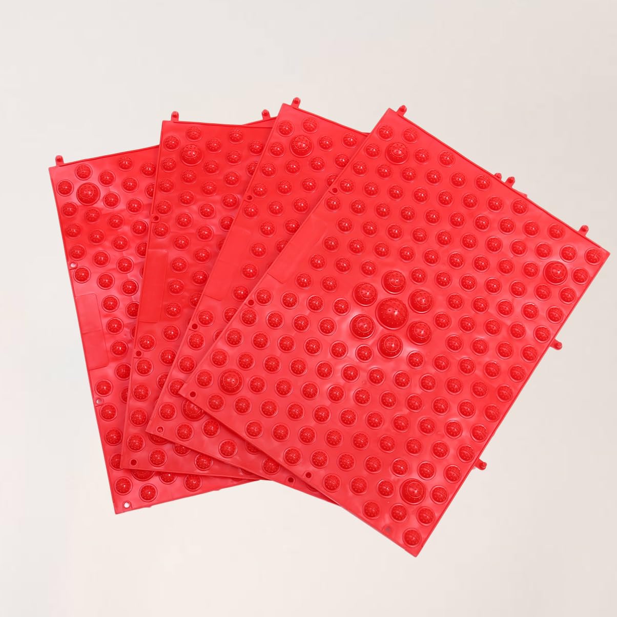 TOVINANNA 4 Pack Acupressure Foot Massage Mat Reflexology Tool for Home Office Pressure Pad for Heel Arch Pad Toe Relaxation