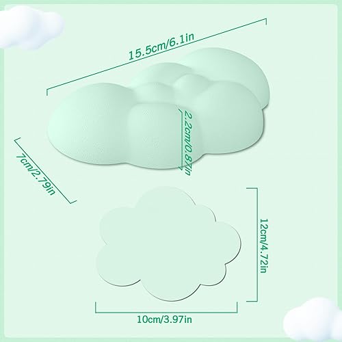 Miniatura 8 de ATTACK SHARK Alfombrilla de mouse 4 en 1, reposamuñecas para teclado, soporte para reposamuñecas y juego de posavasos de cuero con alfombrilla de