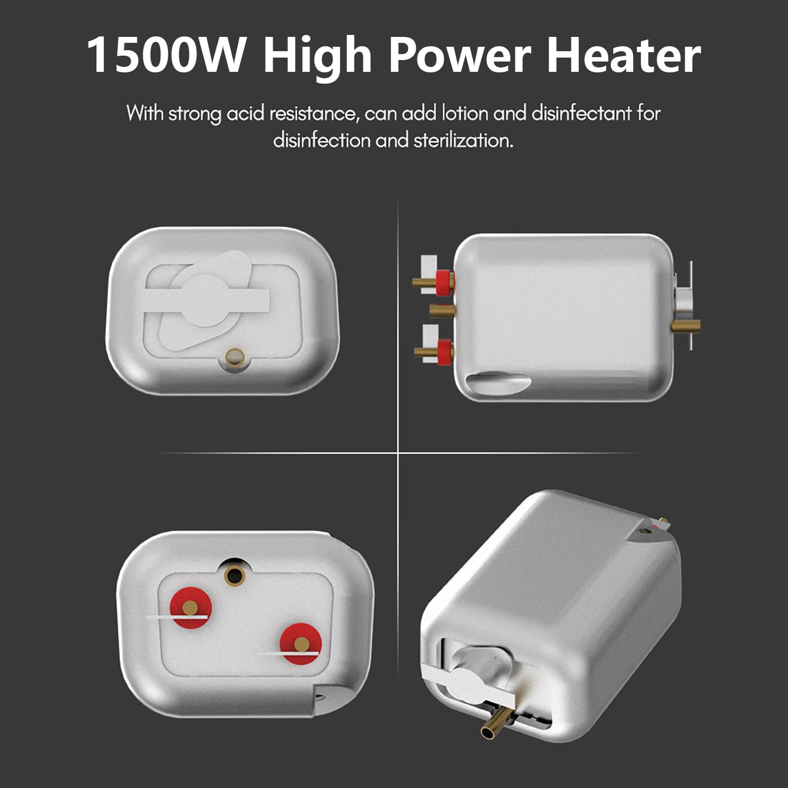 Kavolet Limpiador de vapor multifunción de 2500W, alta temperatura, prensado, vapor, máquina de limpieza con cabezales de cepillo portátil, limpiador a vapor