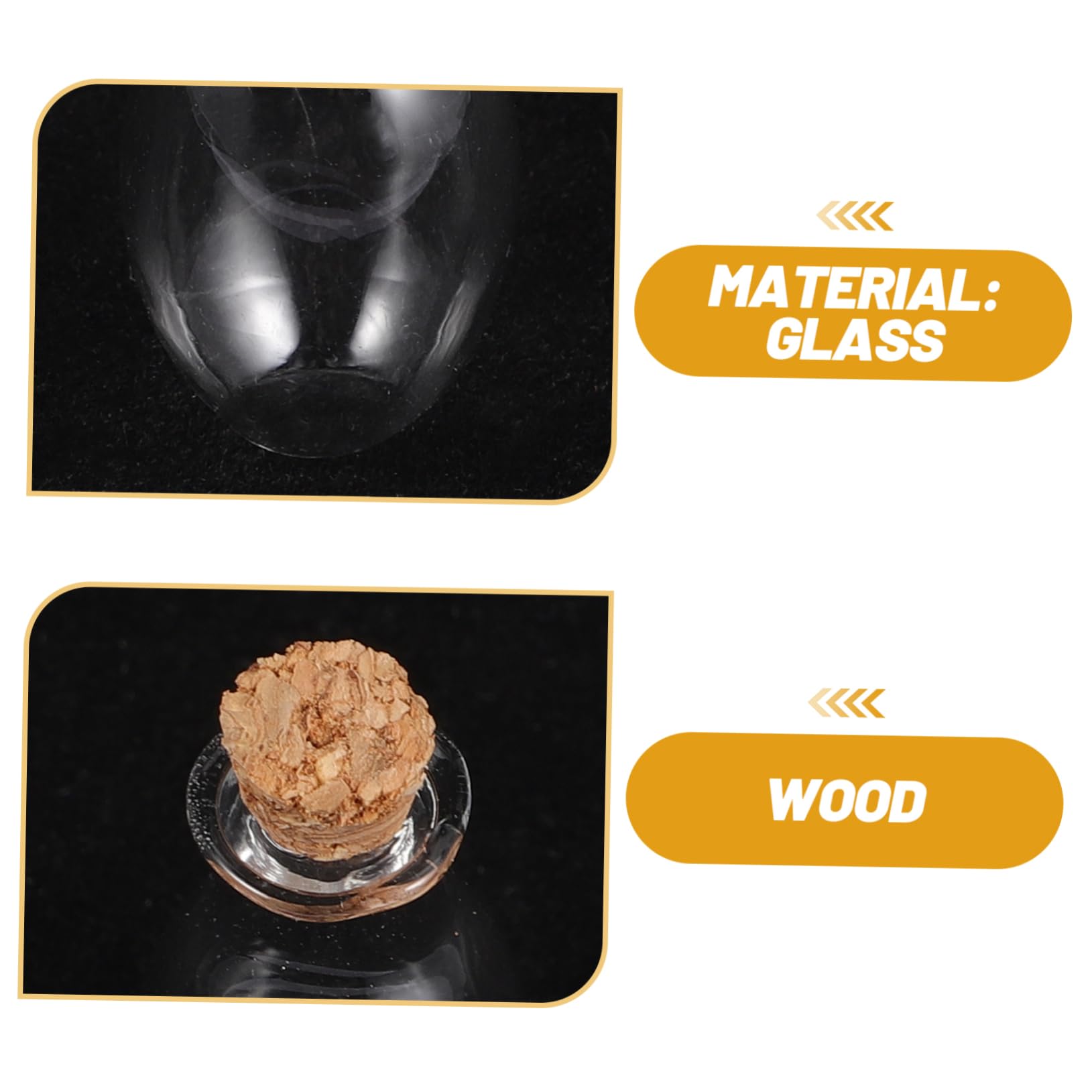 10pcs Multifunctional Bottle Laboratory Display Glass Bottle Specimen Bottle Laboratory Bottle Glass Glass Bottle Sample Bottle Sub Bottle Glass Bottles with Cork Bottle