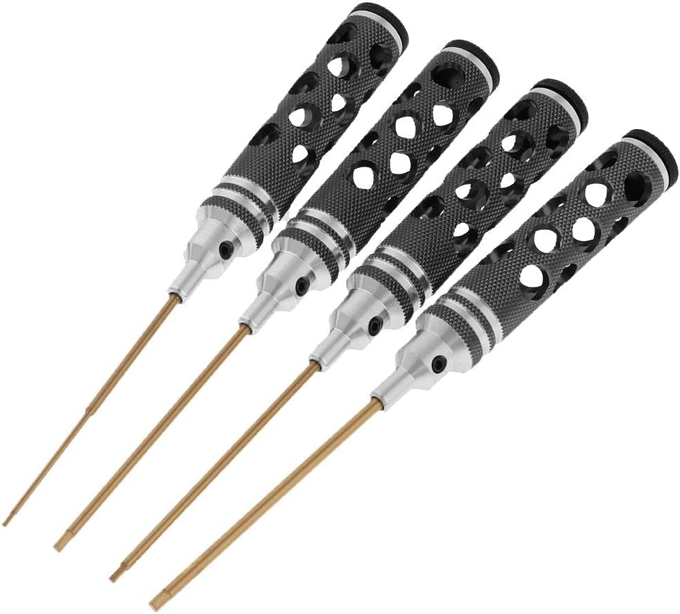 Car Driver Wrench Set, 4 1.5mm-3mm, Black