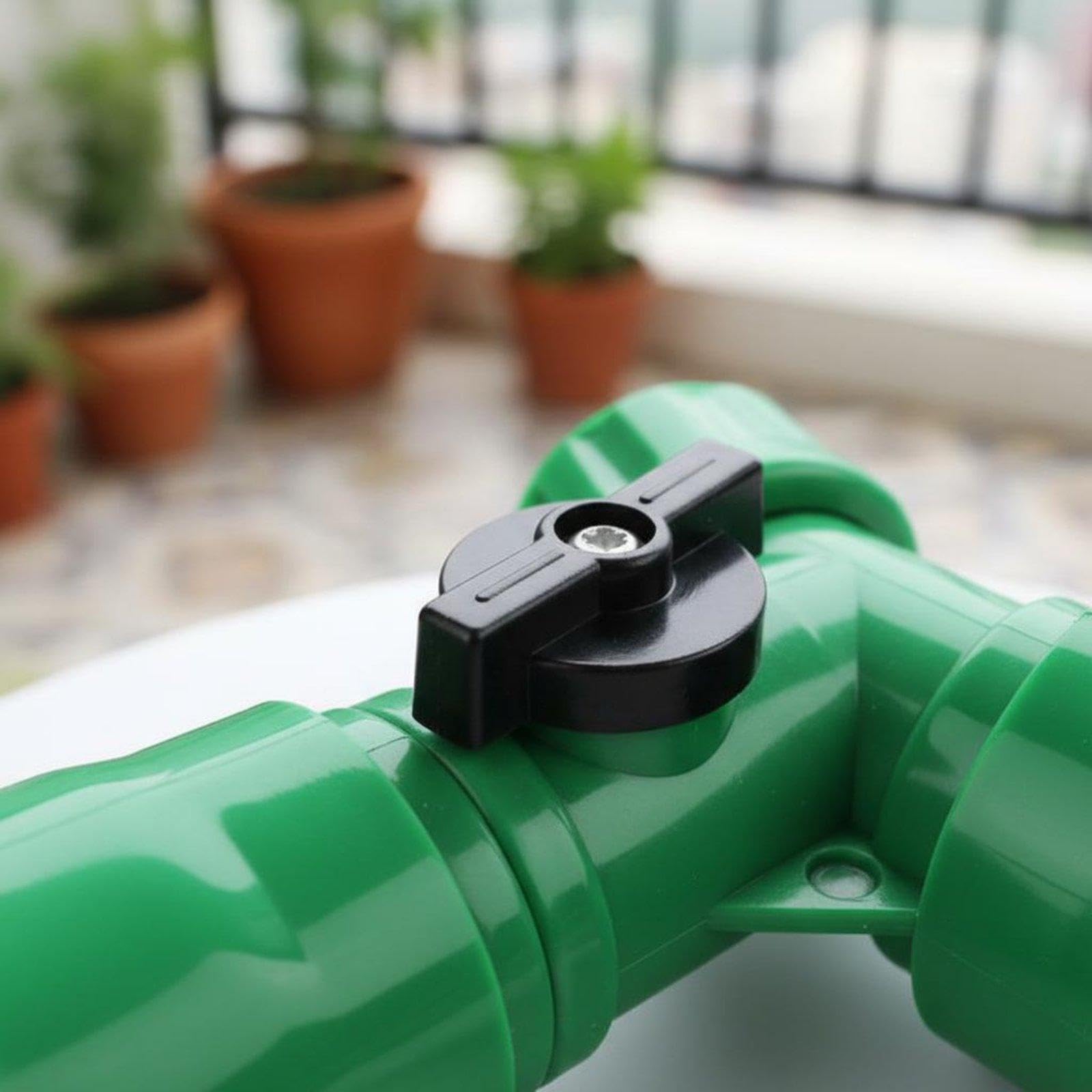 Sharplace 4 Pezzi Connettore Irrigazione Giardino Sdoppiatore Tubo Adattatore Rubinetto Raccordo Rapido Struttura Resistente Alle Intemperie per Uso Esterno Dur, 5 pezzi