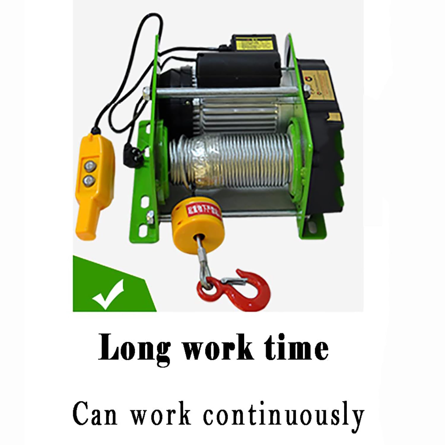 COYEUX Elevatore Elettrico a calcestruzzo 2200W, Gru di Piccole Dimensioni 1000kg 30m Multi-Funzionale, Sollevamento Verticale e Orizzontale, Adatto per fabbriche, officine