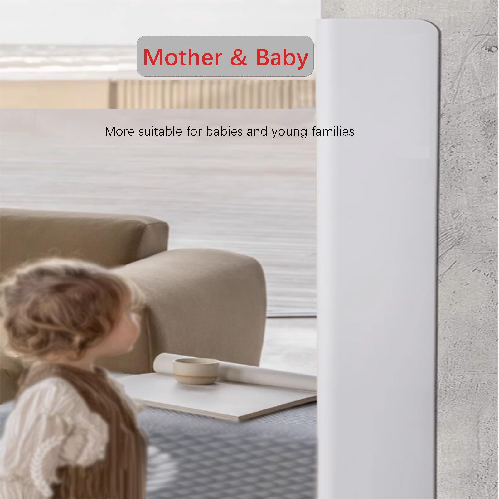 Protección de esquina de pared de aluminio multifunción L Sd Ed Guard Impact Ber (blanco 31 pulgadas/80 cm) seguro para el hogar para niños y mascotas