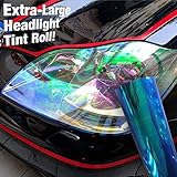 Gloss Chameleon Vinyl Headlight Wet Tinting Adhesive Extra Large 12 Inchx 60 Inch Wrap Roll (Blue...