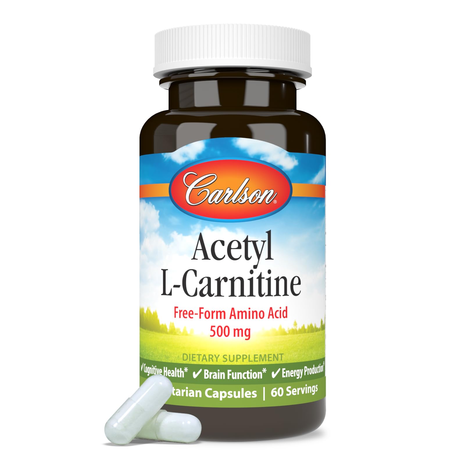 carlson l carnitine Acetyl-L-Carnitine, 500 mg, 120 Vegetarian Capsules Amazon.com: Carlson - Acetyl L-Carnitine