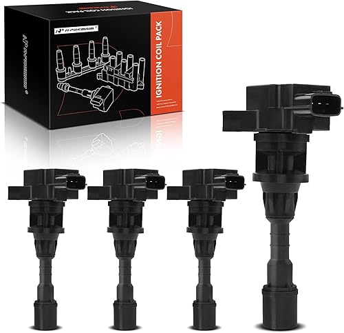 A-Premium Paquete de bobinas de encendido compatible con Mazda 5 2006 2007 L4 2.3L 4-PC Set
