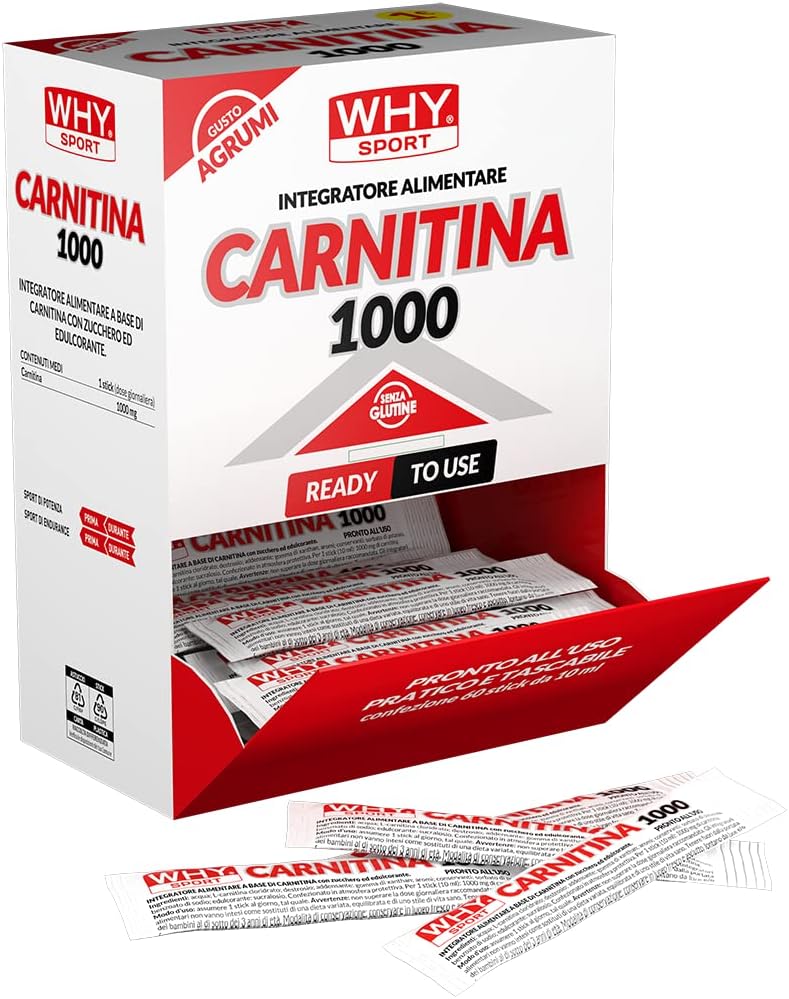 Carnitine 1000 Voedingssupplement op basis van L-carnitine – citrussmaak – doos met 60 sticks – 10 ml Carnitine 1000 Voedingssupplement op basis van L-carnitine – citrussmaak – doos met 60 sticks – 10 ml