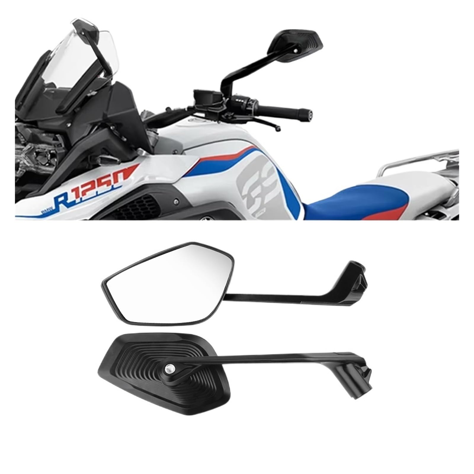 Amazon.com: Motorcycle Side Mirrors 2023 Rearview Mirror Fit