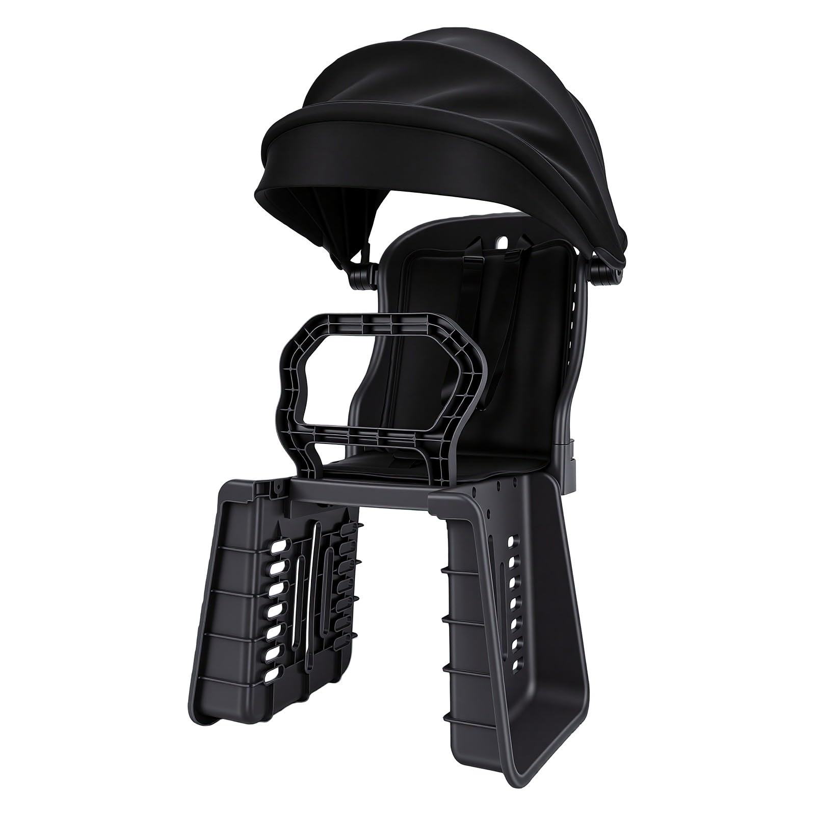 CHICIRIS Seggiolino Posteriore per Bici con Parasole, Imbracatura a 3 | Schienale Ventilato, Cuscino in Spugna Ad Alta Resilienza, Supporto per Bici Standard, Manubrio Antiscivolo