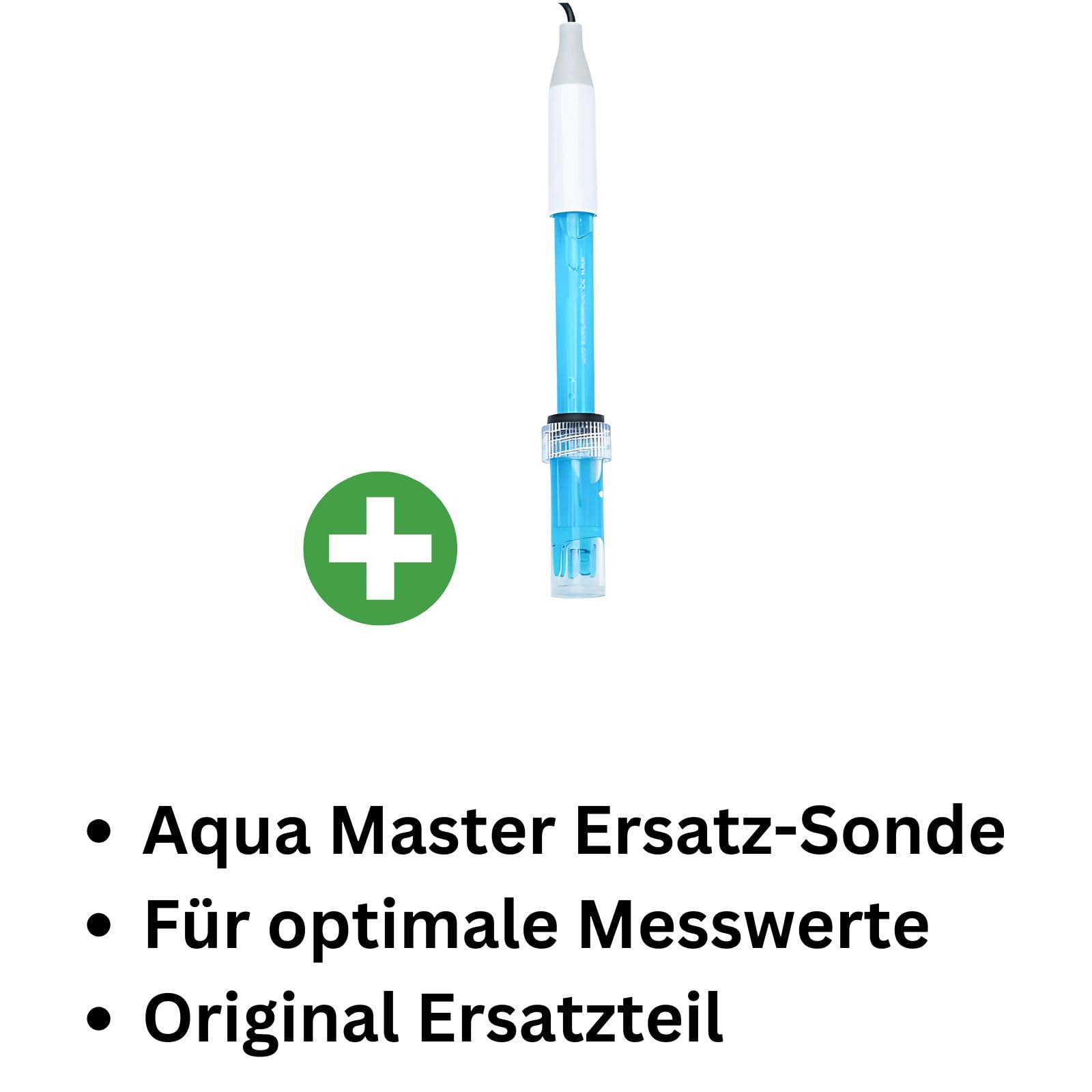 Weedness Aquamaster Ersatz-Elektrode P700 Pro 2 - EC-Messgerät Ersatzteil Minus Plus Pool-Tester Aquarium Teststreifen Meter
