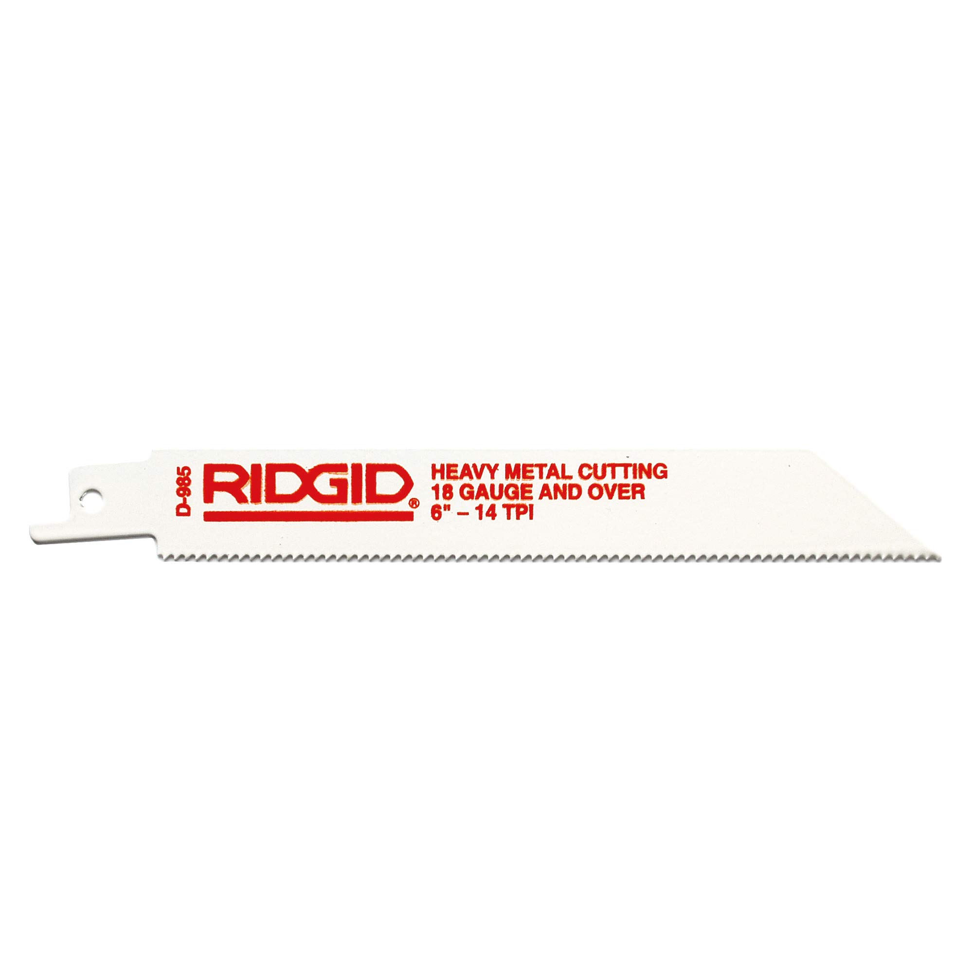 RIDGID 20321 Model D1014 200 Mm (8 Inch) 14 TPI Recip Saw Blade For Non-Ferrous Metals, Sheet Steel & Steel Pipe (5 Pcs - View #2