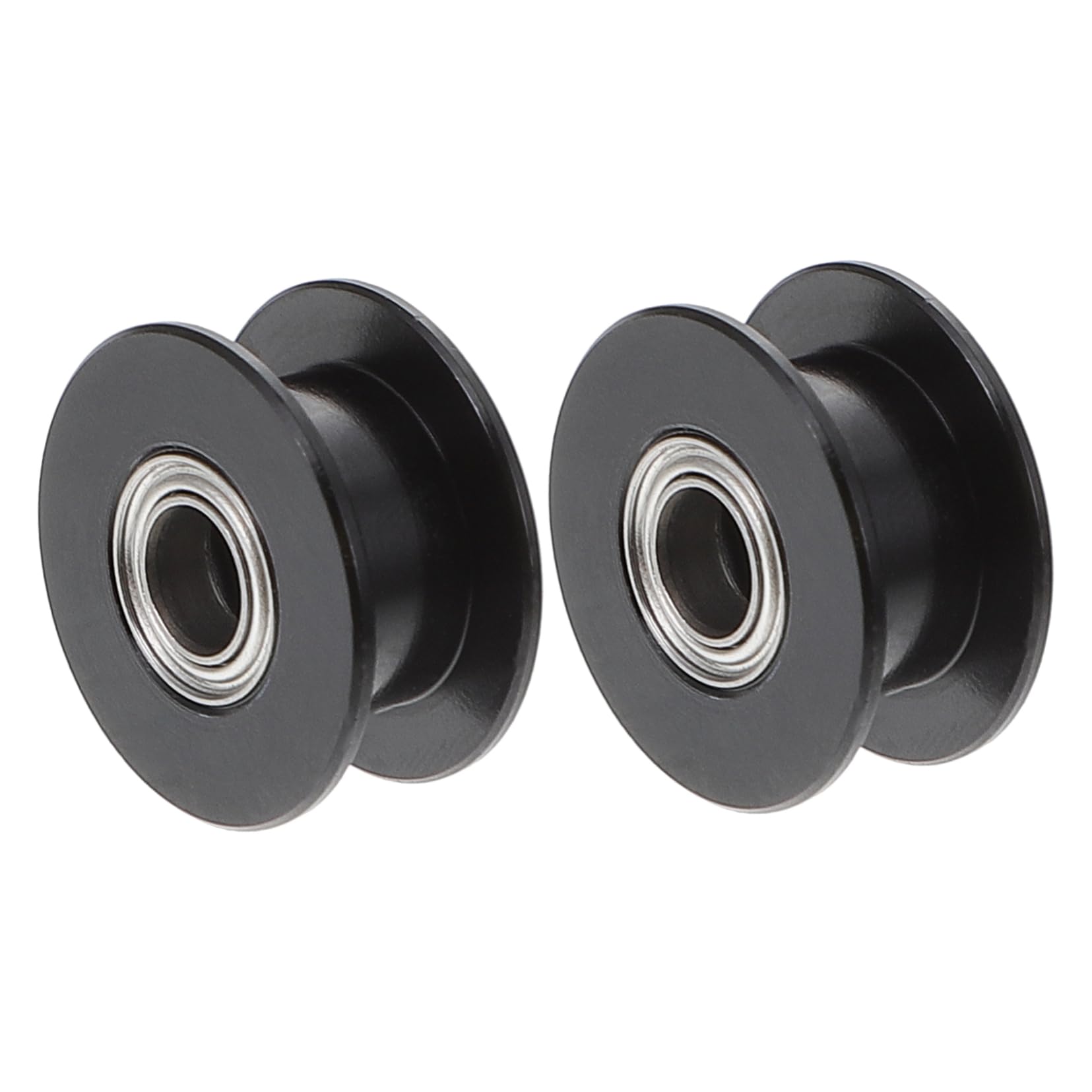 HAWILLOSCH 2pcs 20 20 Tooth Pulley Mechanical Timing Pulleys Timing Belt Wheel Idler Timing Pulley 3D Printer Parts Synchronous Wheel Roller Wheels Mechanical Pulleys 3D Roller Aluminum Alloy