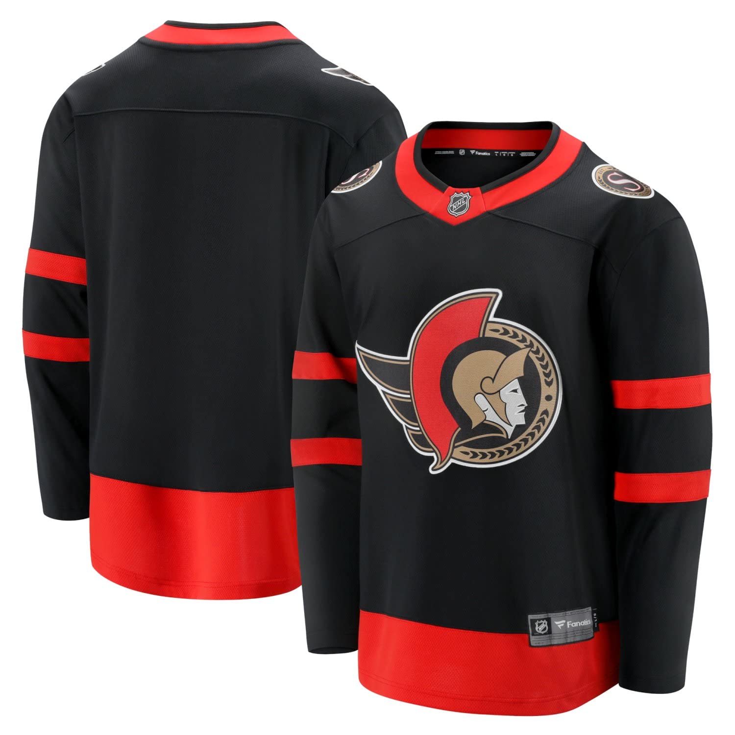 Fanatics Ottawa Senators Home Breakaway NHL Mesh Jersey, Rot,schwarz