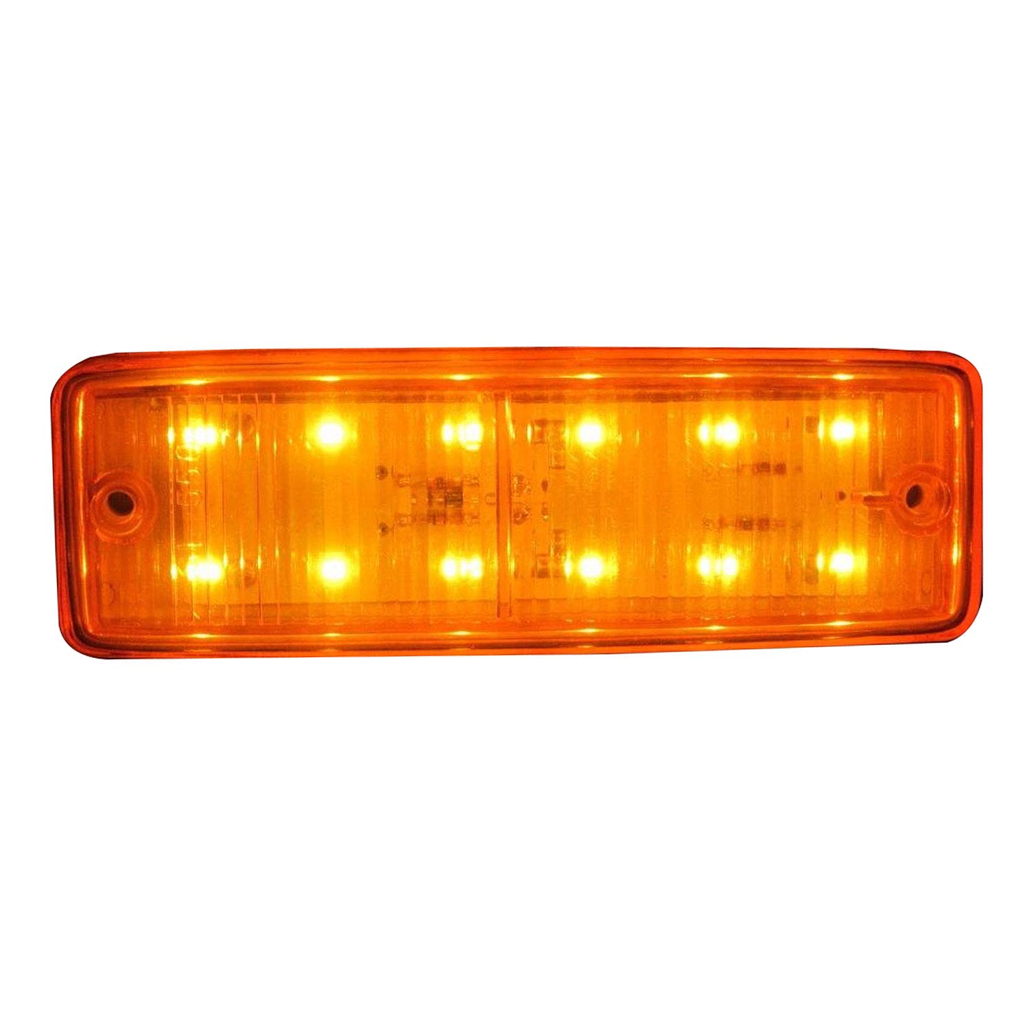 12000202 - Indicatore di direzione LED rettangolare per camion e trattori, 12v