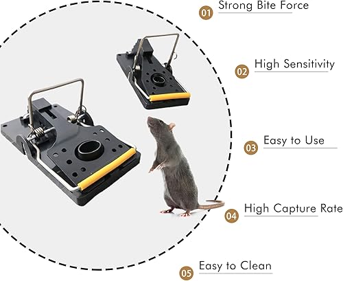 Miniatura 4 de Grandpa Gus's Trampa pequeña para ratones, paquete de 12