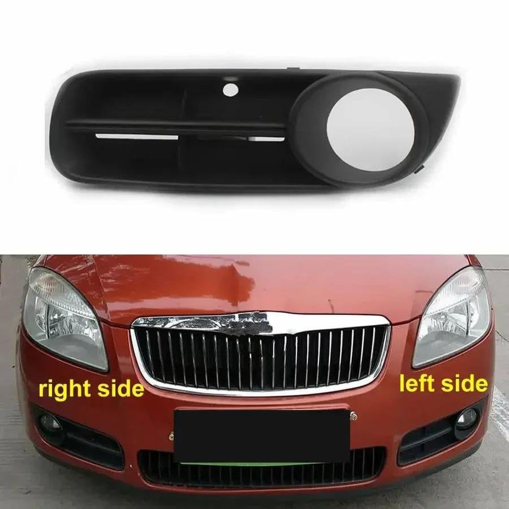 Accesorios para automóviles Cubierta de Faro antiniebla Rejilla de ventilación del Parachoques Inferior Delantero Marco del Faro antiniebla para Skoda Fabia 2008 2009 2010 2011 Piezas de Repuesto