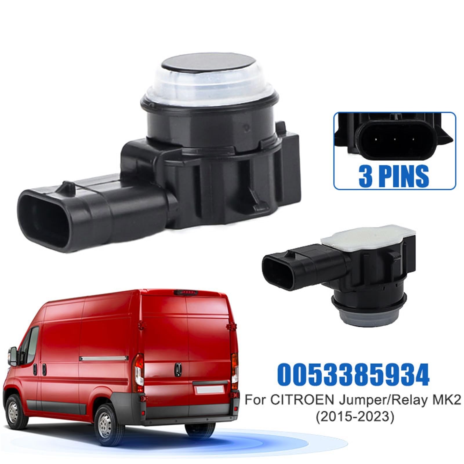 Czujnik hamulca postojowego Czujnik parkowania cofania 0053385934 Pasuje do FIAT Ducato Pasuje do Citroen Jumper/Relay Pasuje do Peugeot Boxer 2015-2023 Czujnik hamulca(4PCS)