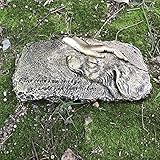 ABHAO Garden Stepping Stone, Dog Pet Memorial Stones, Loss of Pet Gift - 10 inch L x 5.6 inch W x 1 inch D, Bronze