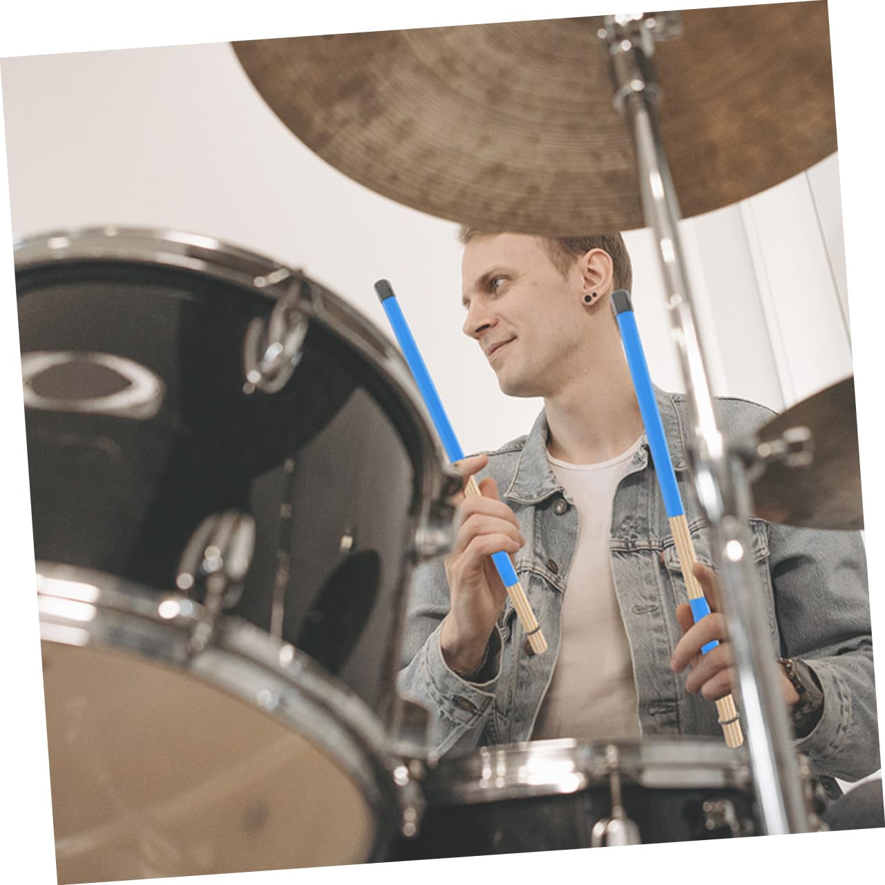 ERINGOGO Musical Instrument Accessories 3 Pair Drum Brush Set Smooth Surface for Jazz Drums