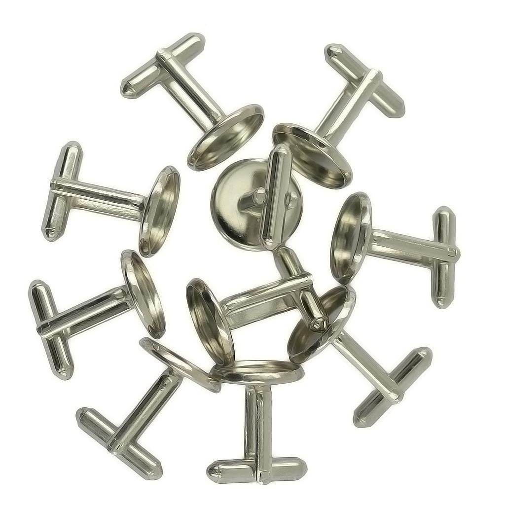Loom Tree Round Blank Bezel Setting Base Cuff Links DIY Formal Wedding Cufflink Silver (B09ZTTDTYQ) Amazon Price History, Amazon Price Tracker
