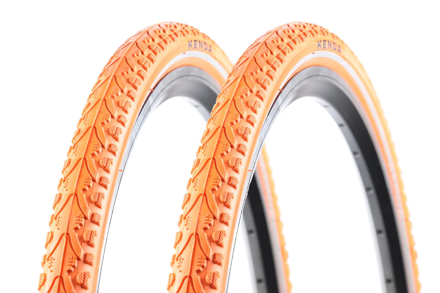 2 Stück 28 Zoll Fahrrad Reifen 28x1 5/8x1 1/2 Orange 40-622 Reflex