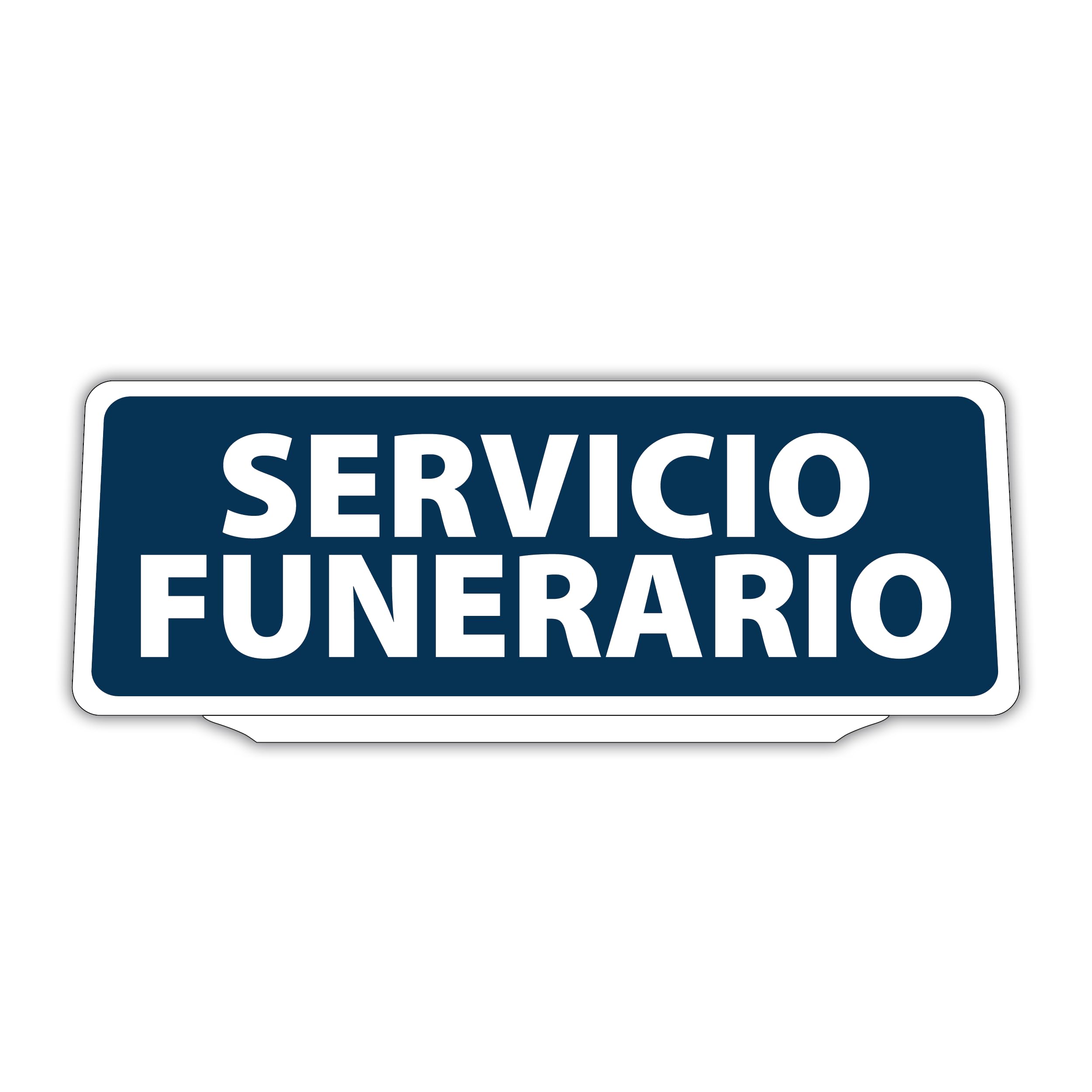 Servicio funerario retroreflective clip panel pour pare-soleil auto