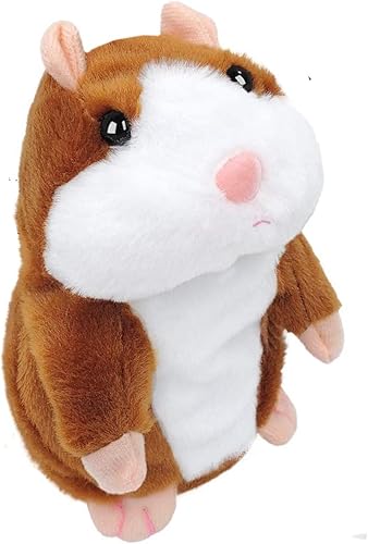 M-jump Hámster parlante repite lo que dices mimetismo para mascotas, juguete de peluche con función interactiva, regalo para cumpleaños de niños y
