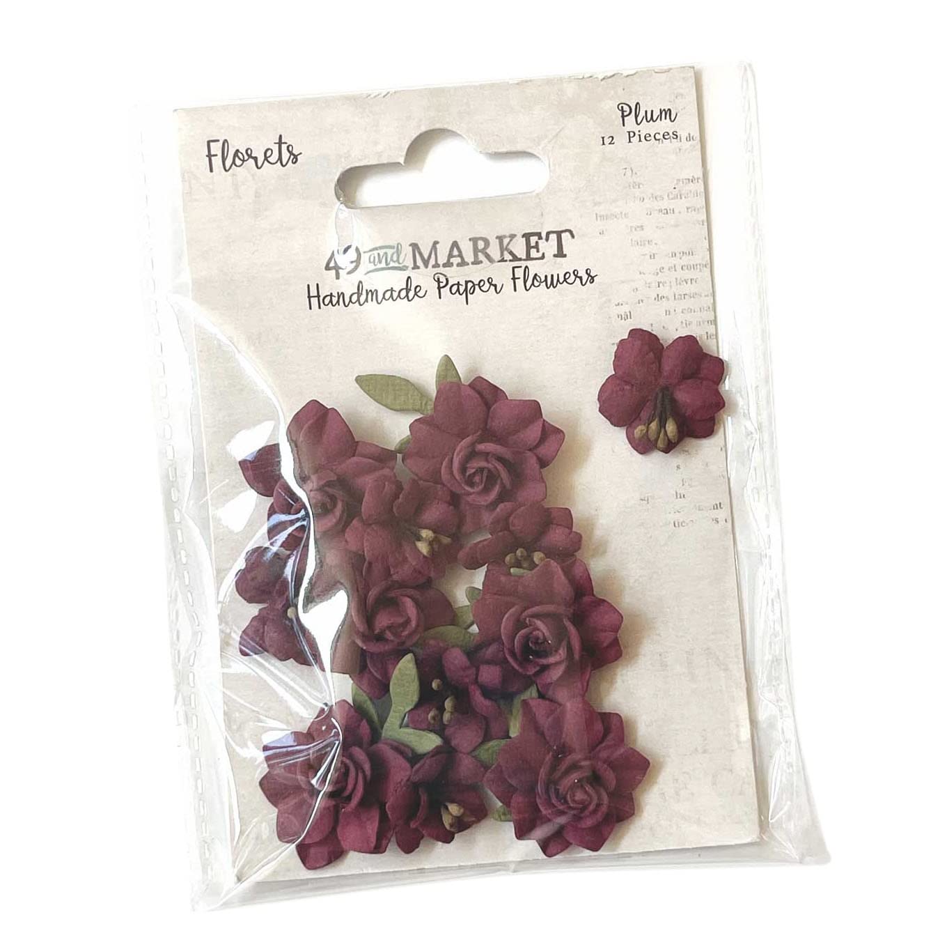 49 And Market Plum Florets Paper Flowers