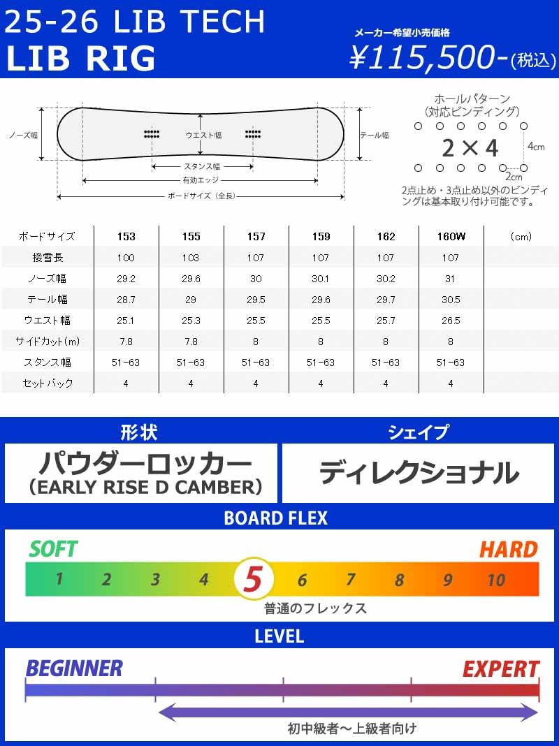 Amazon | 25-26 LIB TECH/リブテック LIB RIG リブリグ メンズ