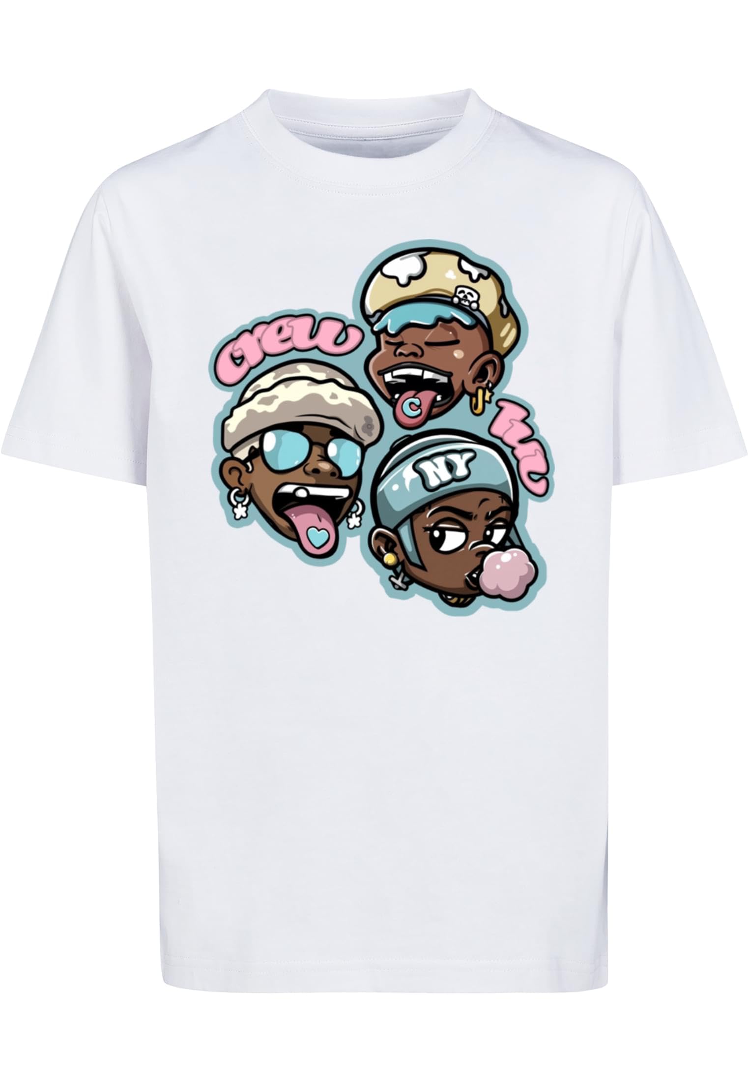 Mister Tee Men's Mtk284-forever Crew Luv Tee T-Shirt, White, 158-164