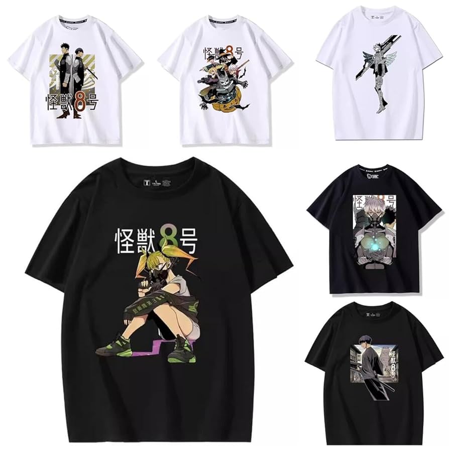 怪獣8号 Tシャツ 少年ジャンプ TシャツSHOP 亜白ミナ 怪獣8号 XL Amazon.co.jp: 怪獣8号 tシャツ 半袖 日比野 カフカ 市川 レノ